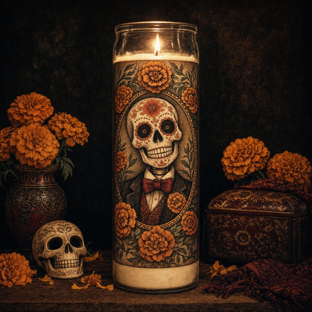 Día de Muertos Candle